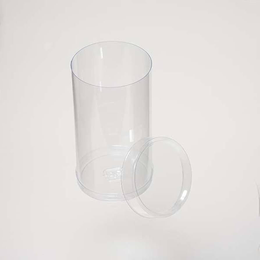 Amazon｜ペーストリート PVC 円筒ケース (透明) φ50×H90mm 19個